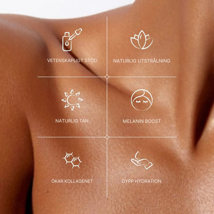 Glowmend | Brun utan sol-droppar