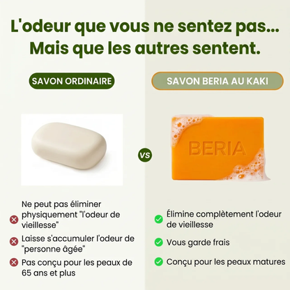 Beria Persimmon Soap - Élimine Les Odeurs Liées Au Vieillissement