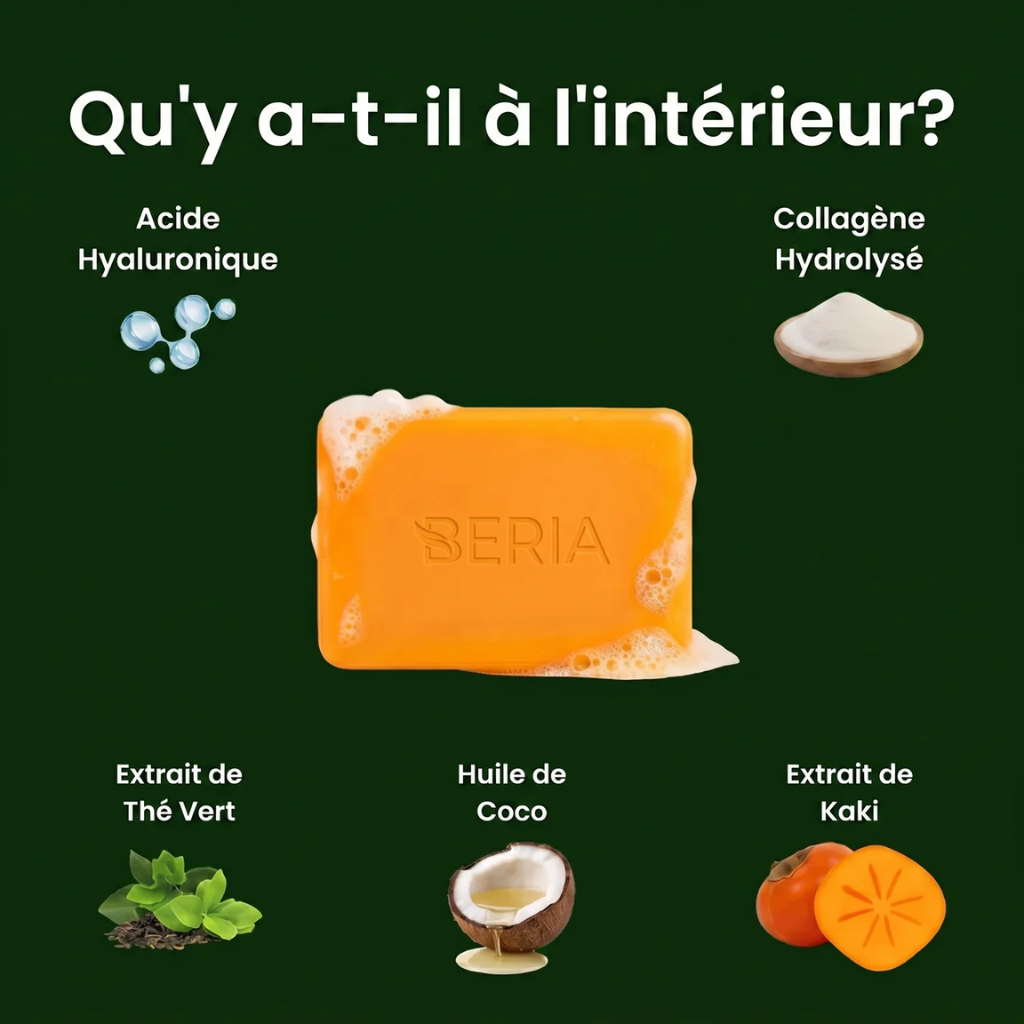 Beria Persimmon Soap - Élimine Les Odeurs Liées Au Vieillissement